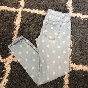 Polka dot jeans